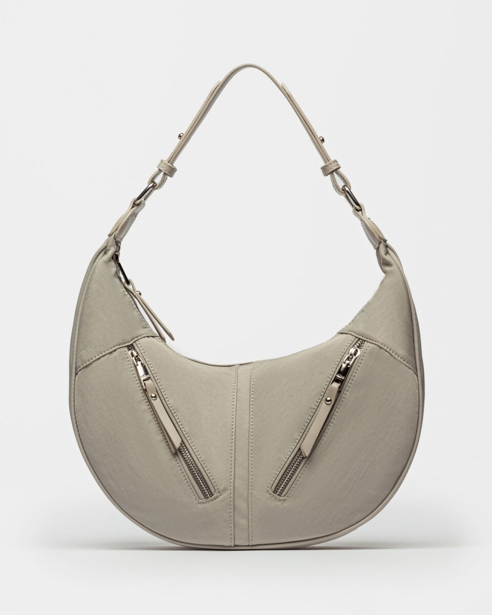 Bolso Roma En Nylon - Celeste 