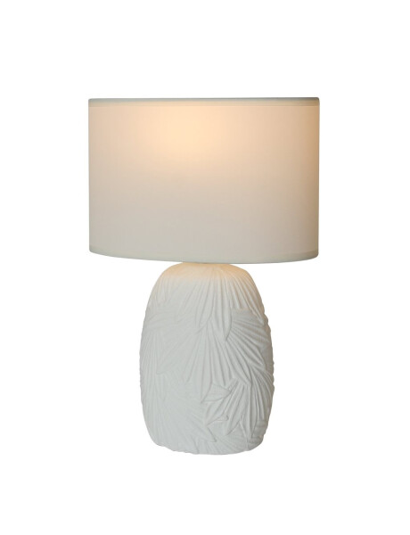 LAMPARA DE MESA CERAMICA 20x11x30CM TEXTURA BLANCO LAMPARA DE MESA CERAMICA 20x11x30CM TEXTURA BLANCO