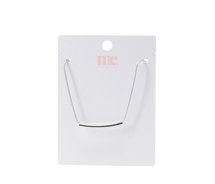 Collar de Mujer Miss Carol cadena con pieza metalica Plateado