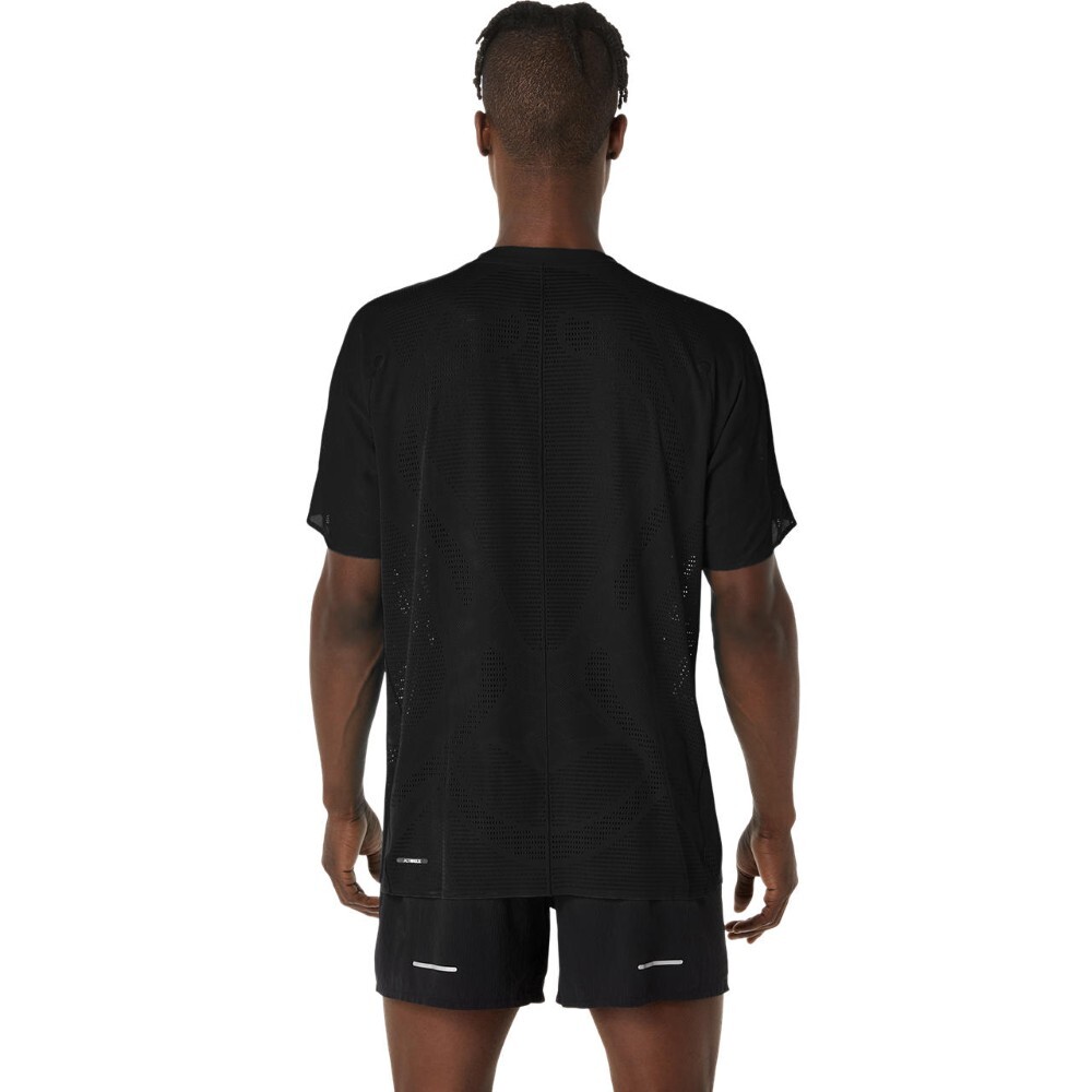 Polo Running Metarun Ss Top Hombre Performance Black