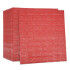 Revestimiento Pared Adhesivo Facil Colocacion Piedra X10 Un Variante Color Rojo