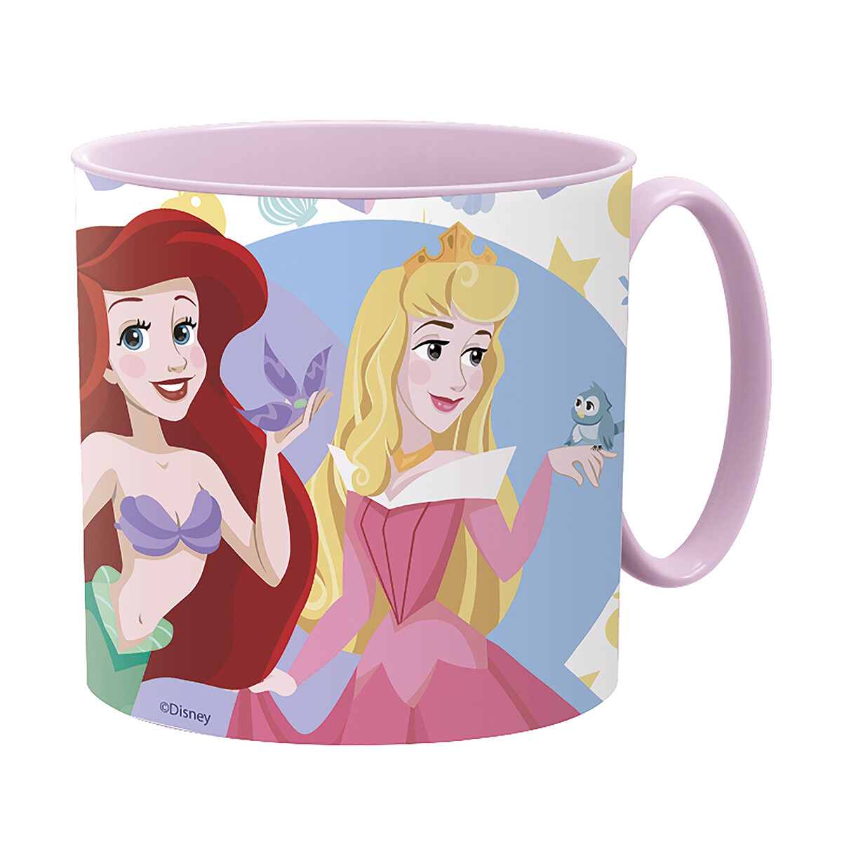 Taza Plástico Princesas Disney para Microondas 265 ml 