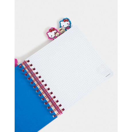 Cuaderno Cuadrado Hello Kitty Kawaii Combinacion Multicolor
