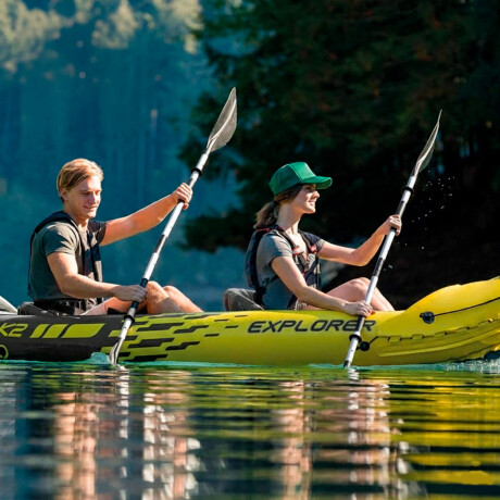 Remo Doble Intex Aluminio Desmontable Bote Kayak Inx069629
