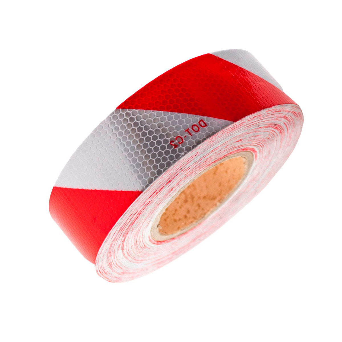 SEÑALIZACION - CINTA REFLECTIVA 10CM IZQ RO/BL DIAGONAL X METRO - 
