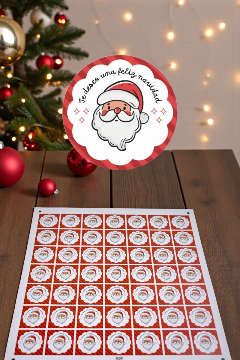 Stickers navidad placha - DISEÑO 13 