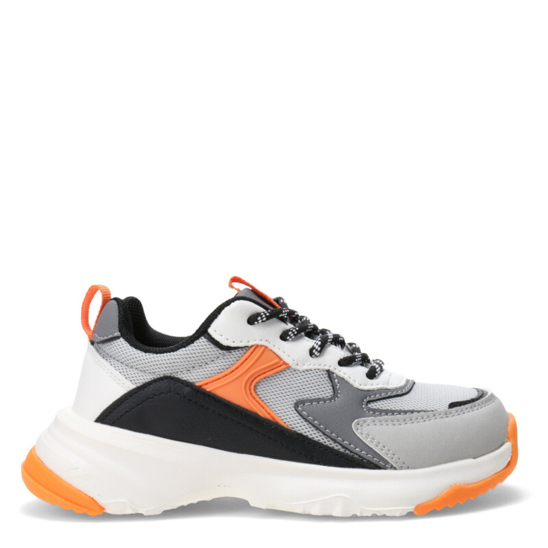 Championes de Niño Push VARETES con materiales combinados Gris