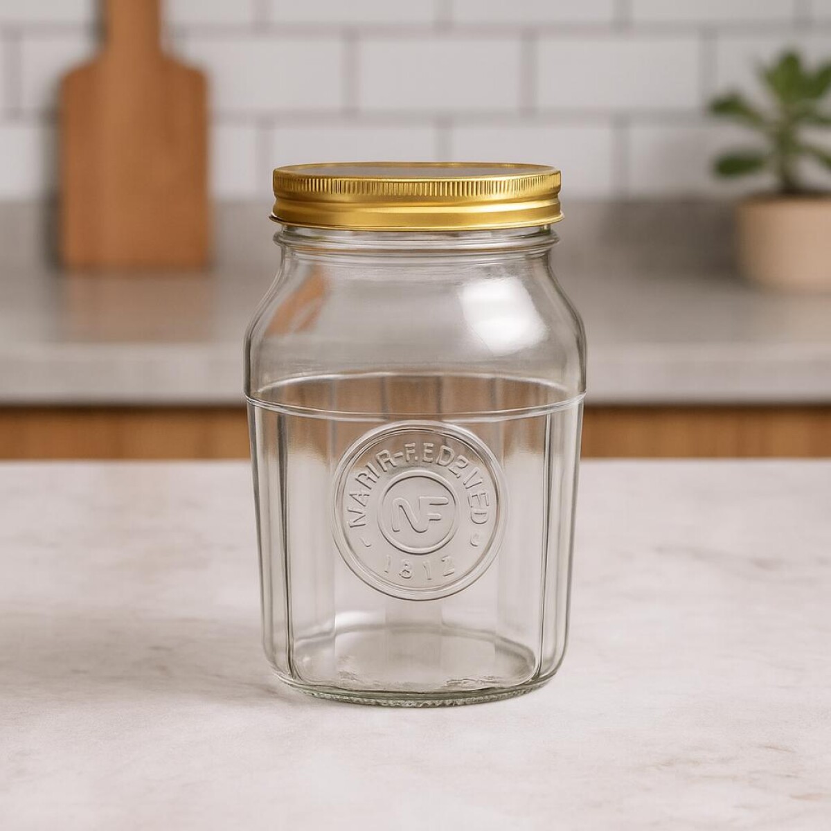Frasco De Vidrio Vintage 1Lts 