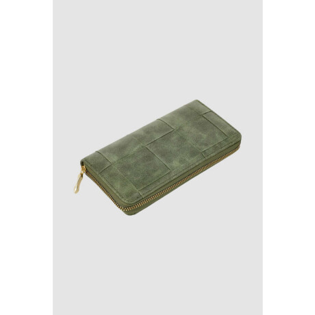 Billetera trama Verde malva