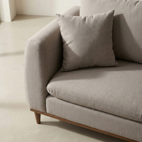 Sofá Vicenzo - Microfibra - 3 cuerpos FX4-11 (Tostado)