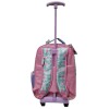 Mochila Nickelodeon 3D Con Carro 40x30x14 Cm Para Niñas Uso Escolar Diario Lila