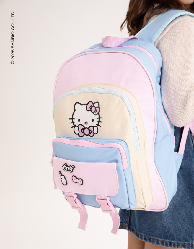 Mochilas y Carteras Infantiles Licencias Mochila Multipocket "hello Kitty" - Combinacion Multicolor