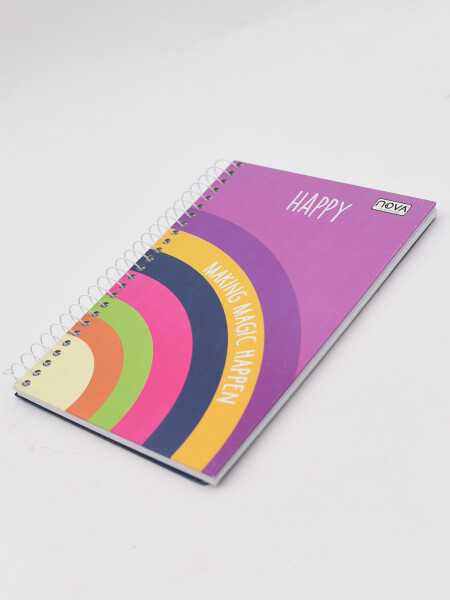 CUADERNO TAPA DURA 80 HOJAS MULTICOLOR