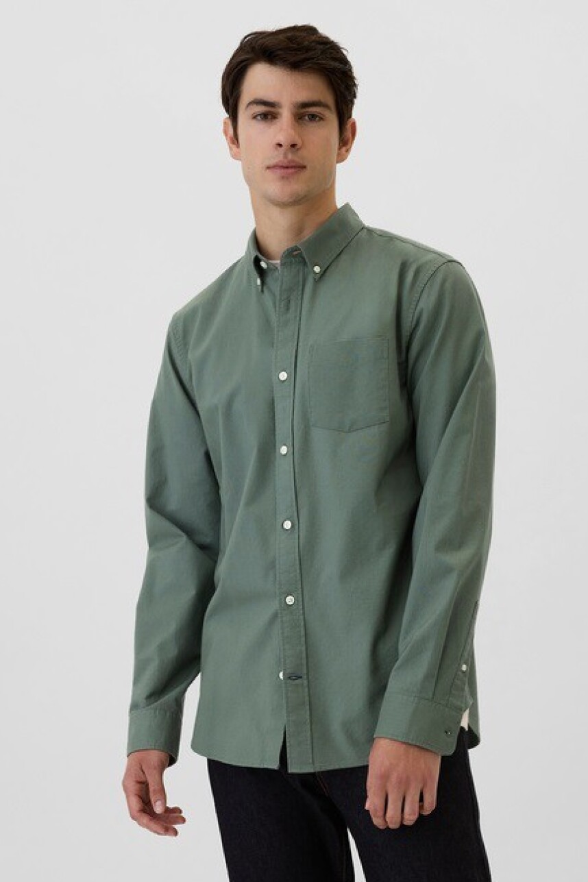 Camisa Standard Oxford Hombre District Green