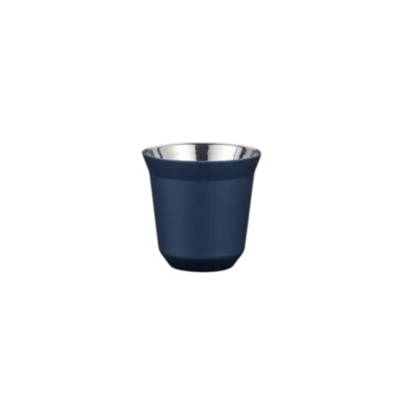 Taza pocillo de acero doble pared - 80ml Azul