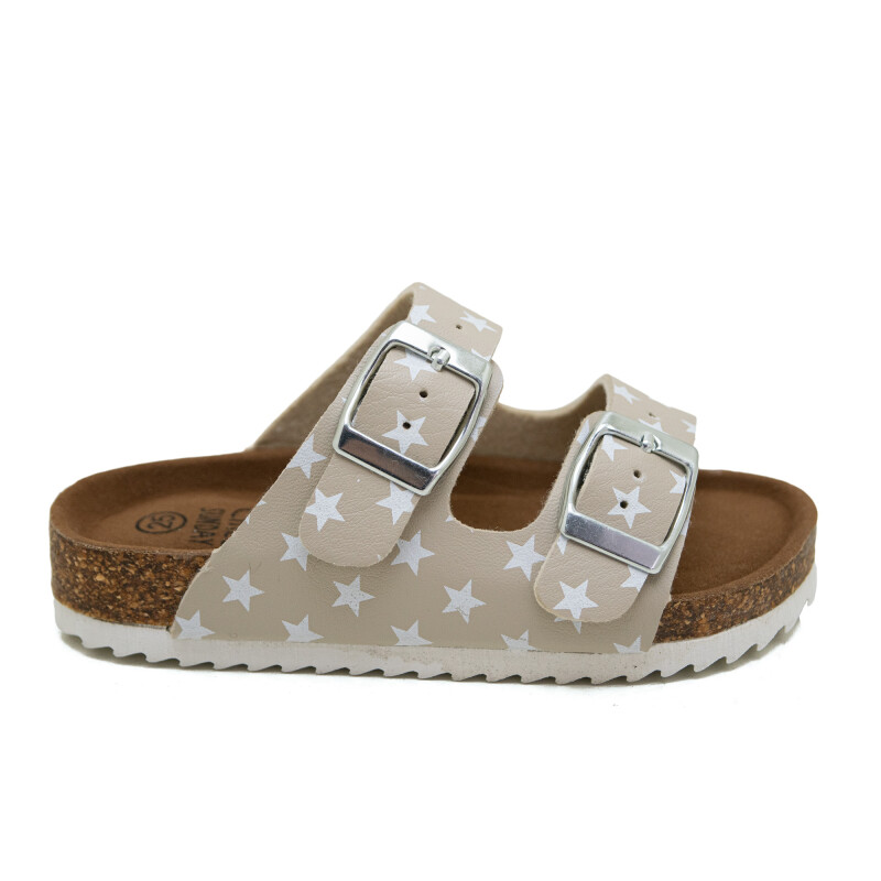Sandalias Chill Sunday de Niños - YF24K Beige-blanco