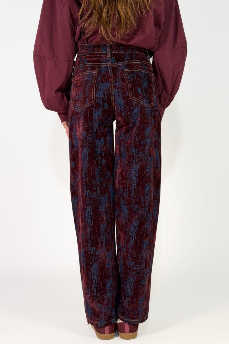 PANTALON ZARIA Bordo