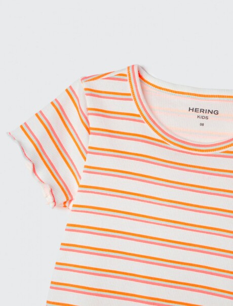 BLUSA INFANTIL ESTAMPADA NARANJA