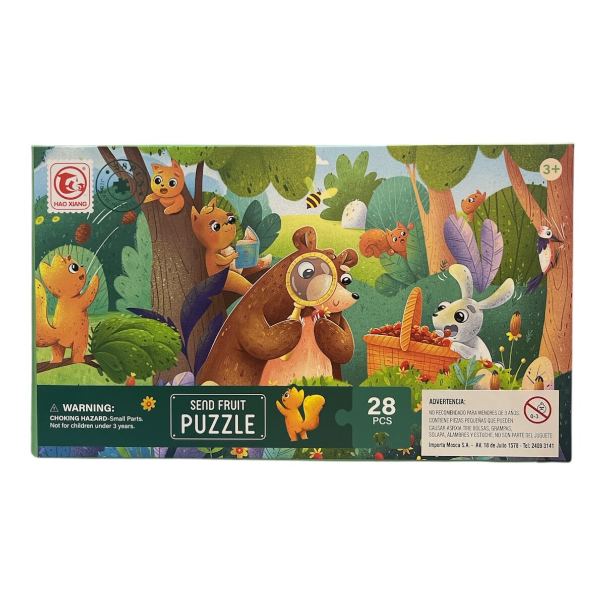 Puzzle en Sobre 28 pcs - Animales en el Bosque 
