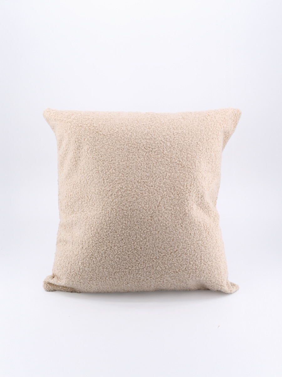 FUNDA DE ALMOHADON BOUCLE - NATURAL 