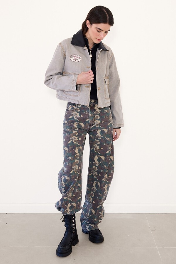 Jean Barrel camuflado Jean Barrel camuflado