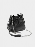 Bolso De Fiesta Con Flecos Y Cuentas negro