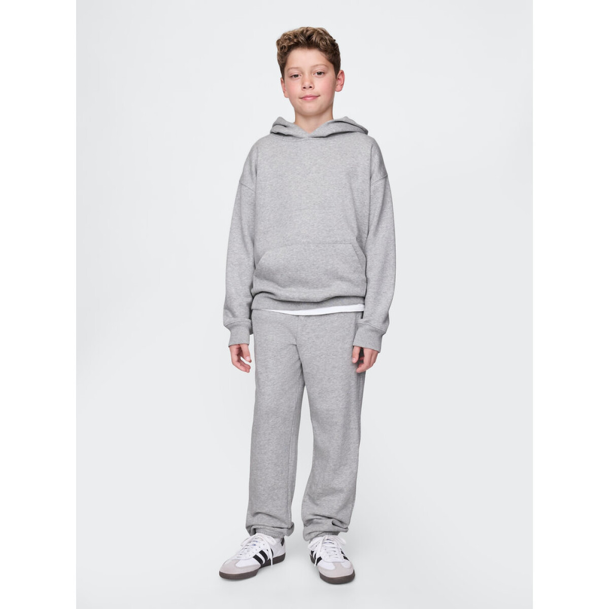 V-FRCH FT BAS HERITAGE LOGO JOG - LIGHT HEATHER GREY B08 
