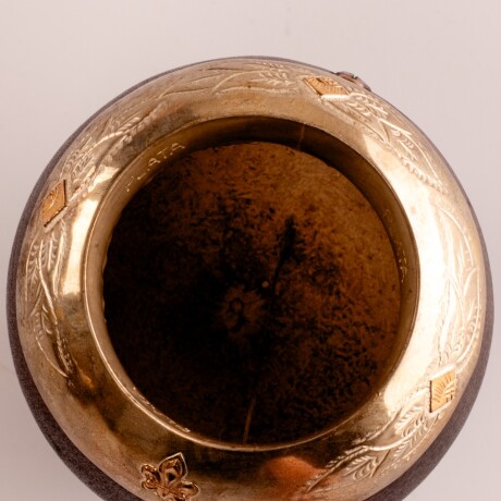 Mate porongo Plata y Oro M23