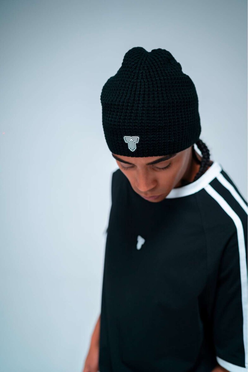 Gorra Tiffosi Lana Panal Unisex - negro 