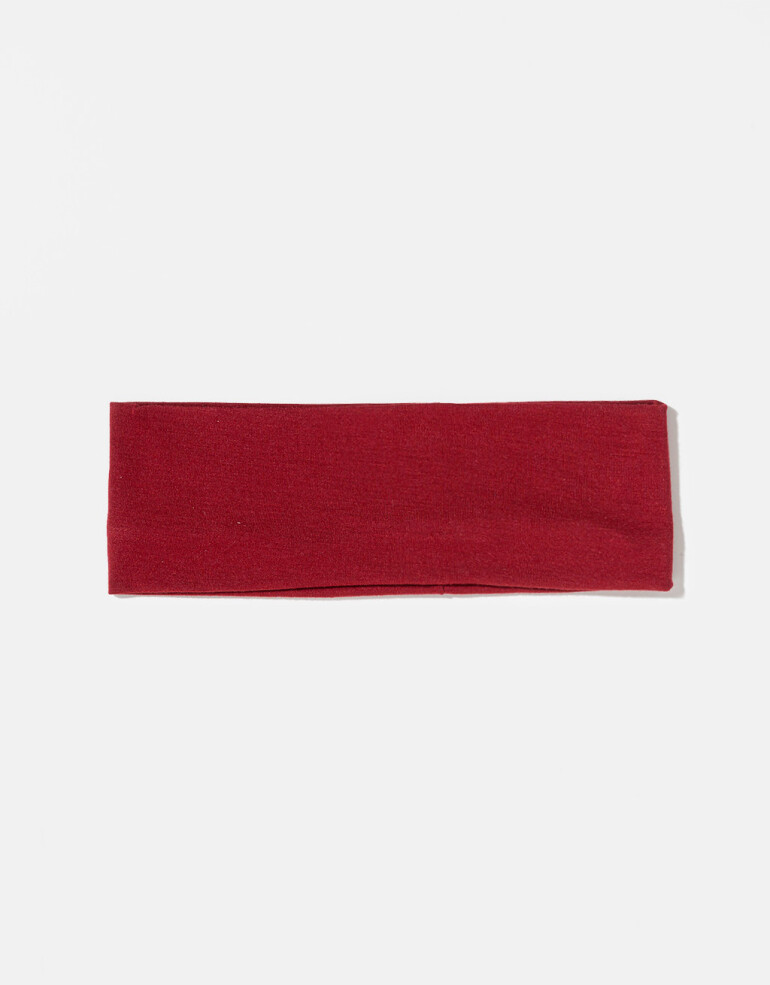 Vinchas Textiles Lisas Vincha Sporty - Rojo Cereza