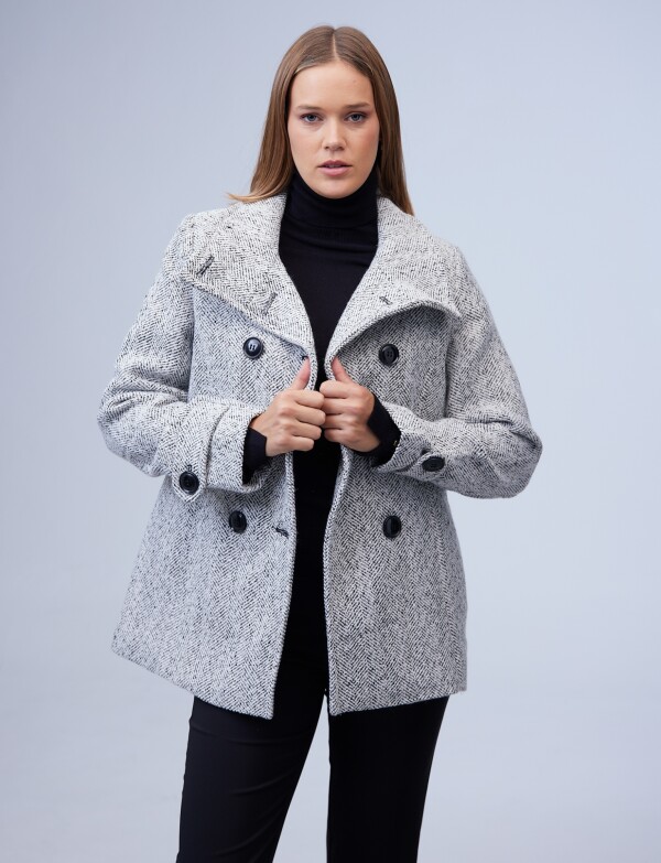 Tapado Lana BLANCO/NEGRO