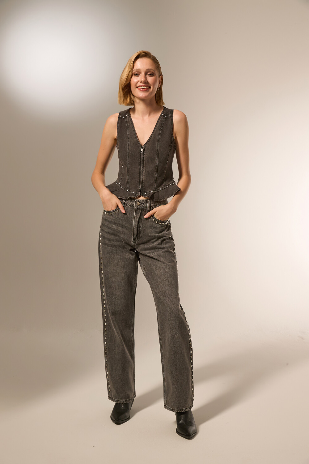 Chaleco Leminas Negro