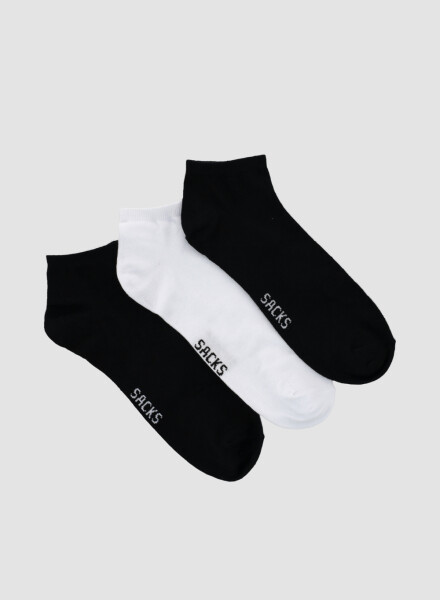 Pack x 3 medias cortas de algodón lisas Variante 43