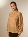 Blusa Rivane Beige Oscuro