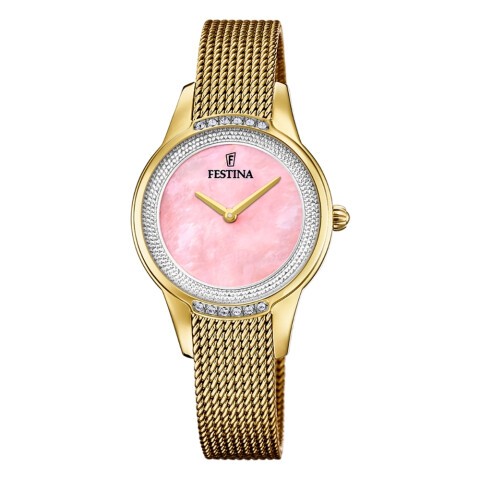 Reloj Festina F20495/2 para mujer en acero color dorado Reloj Festina F20495/2 Para Mujer En Acero Color Dorado