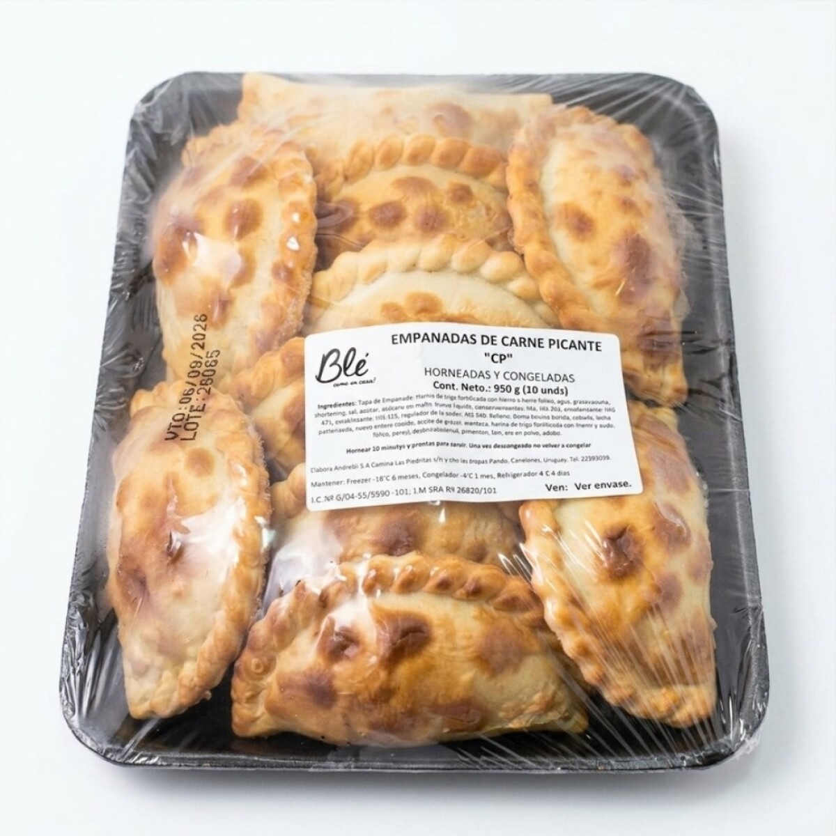 Empanadas Ble Carne Picante X10 