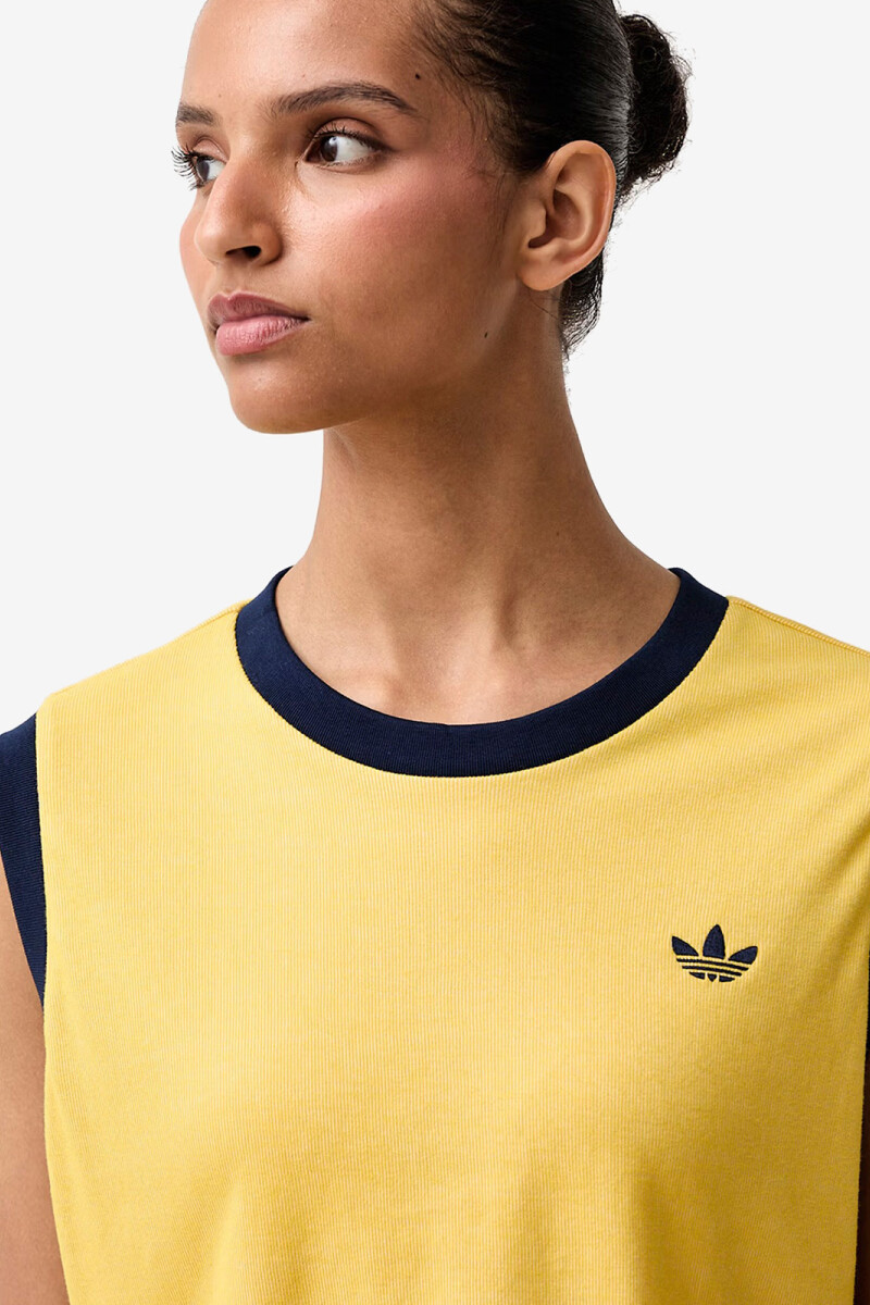 CAMISETA SIN MANGAS HEATHER Amarillo