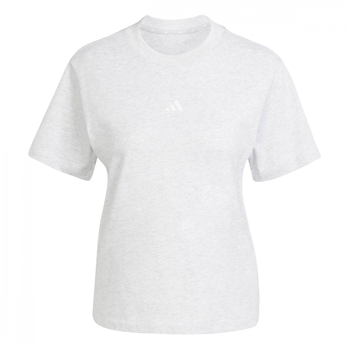 Remera Essentials Small Logo Cotton de Mujer - Gris 