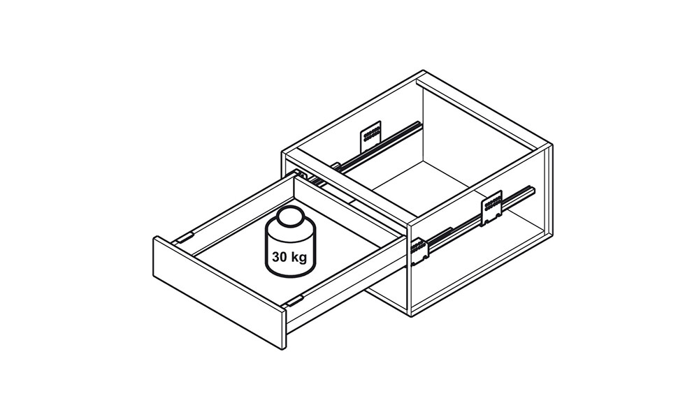 CAJON MATRIX BOX Slim medio 552.22.575 Cajon Matrix Box Slim Medio 552.22.575