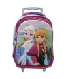 Mochila Infantil 3D Frozen con Carro Tafeta Grande 40 x 30 cm Violeta