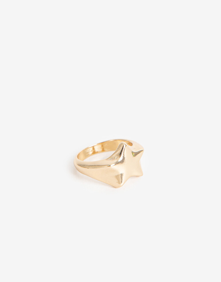 Anillos Medianos y Grandes Metal Anillos Grandes New Indie - Dorado
