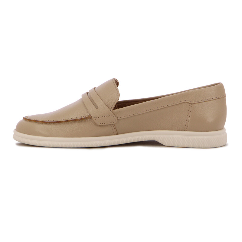Mocasines Mujer Comfortflex Suela Baja Almendra