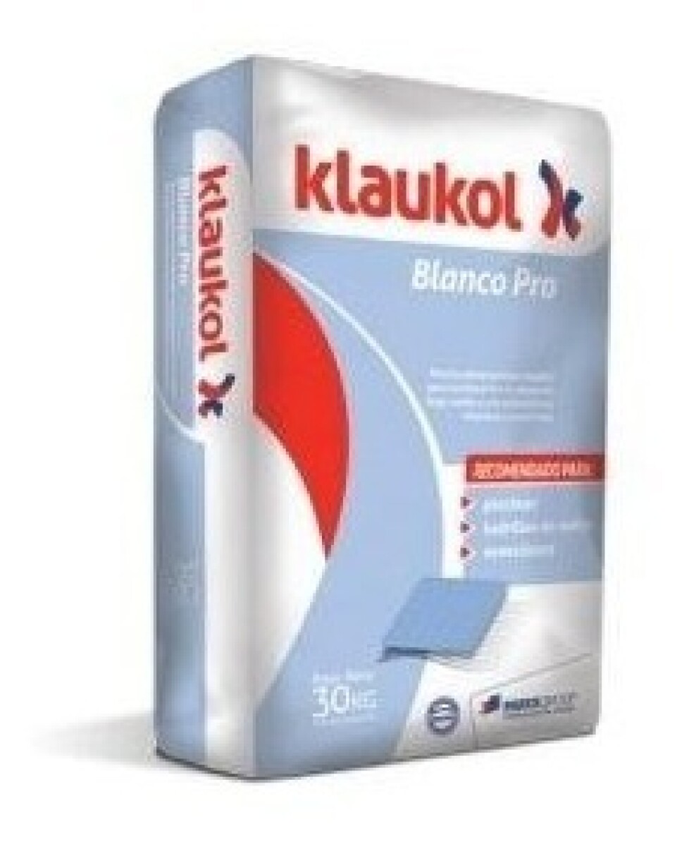 Adhesivo Klaukol Blanco Pro 30kg 