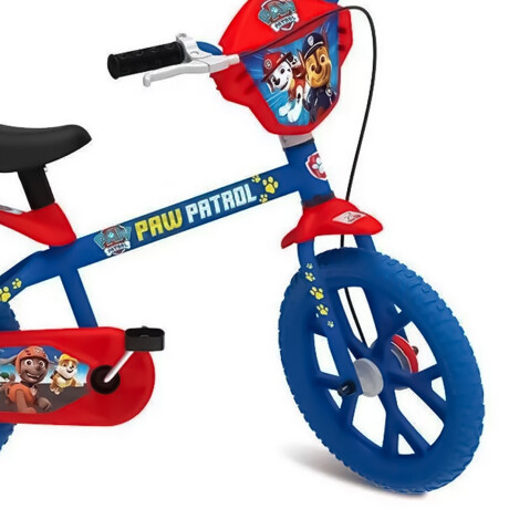 Bicicleta Infantil Rodado 14 Paw Patrol Con Rueditas Niño Azul