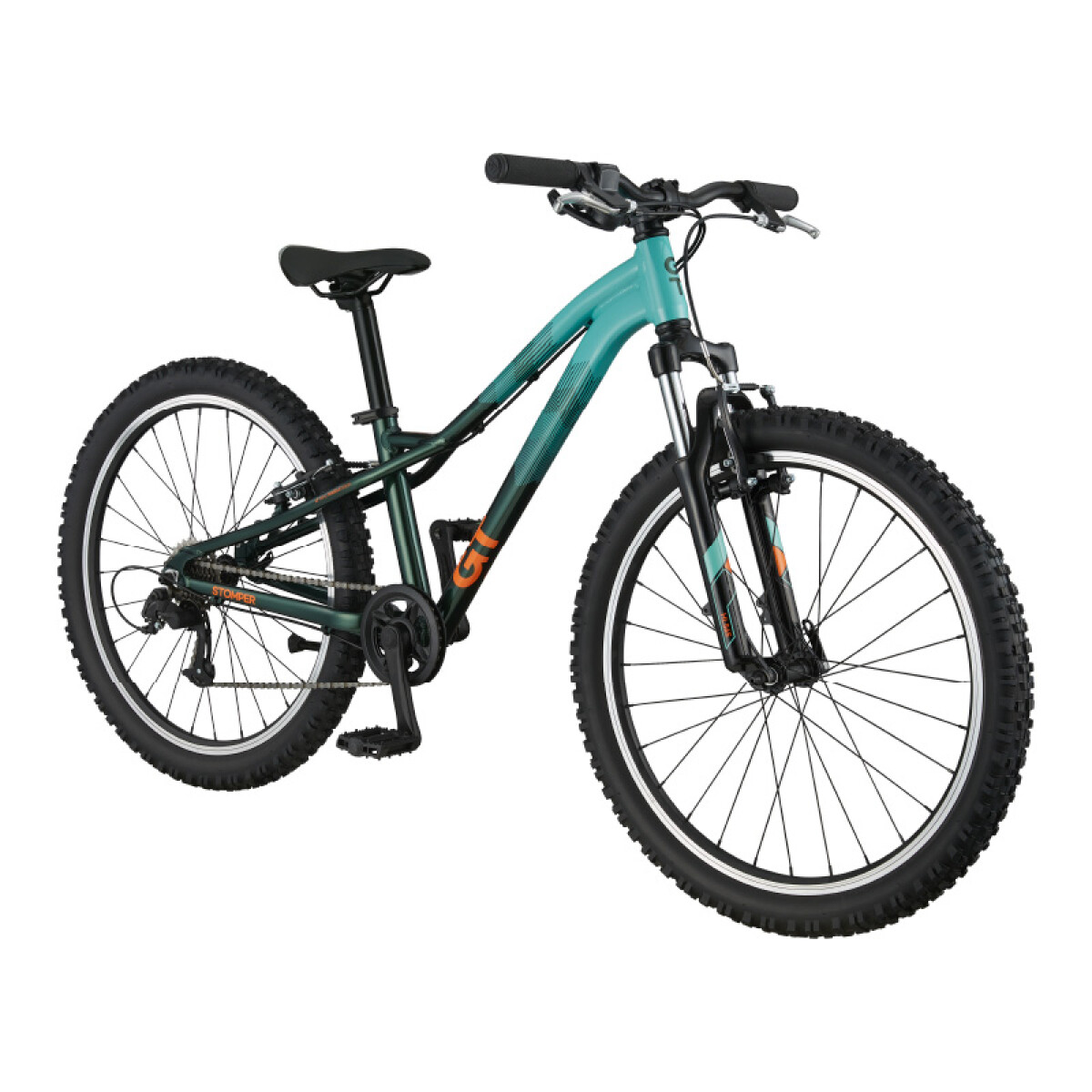 Bicicleta Montaña GT STOMPER HT PRIME 24 - Negra y Verde 