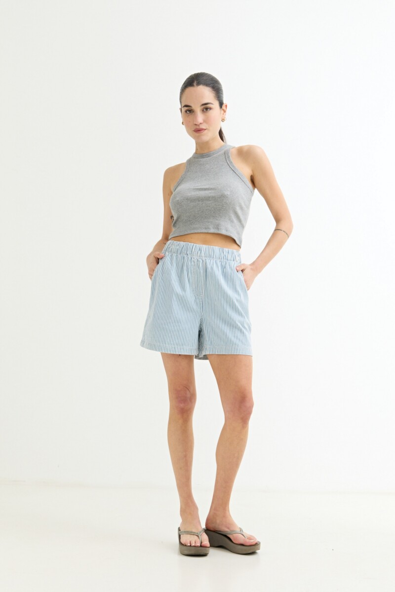 Musculosa cropped - Gris 