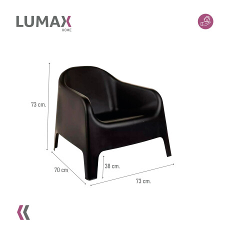 Silla de jardin exterior Fragata Negro