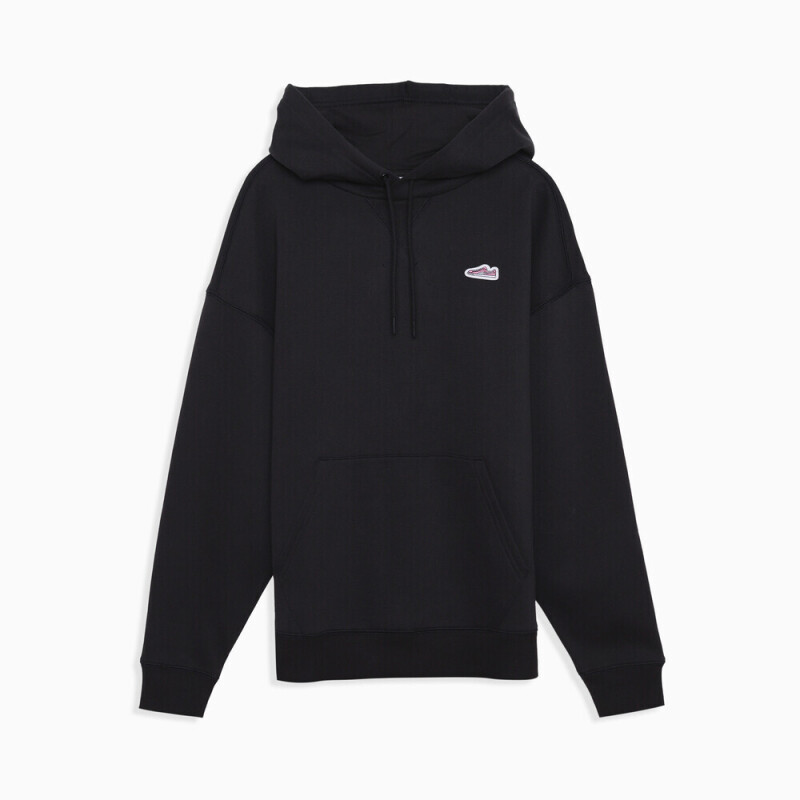 Suede Hoodie Black