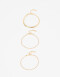 Pulseras Flexibles Sets Metal Set De Pulseras Metálicas - Dorado