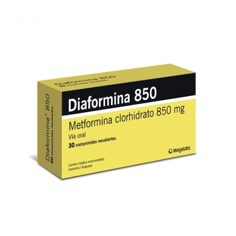 Diaformina 850mg 30 Comprimidos Diaformina 850mg 30 Comprimidos